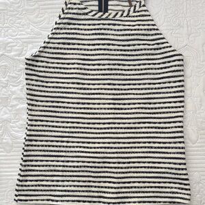 New Green Envelope Navy and White Knit Top